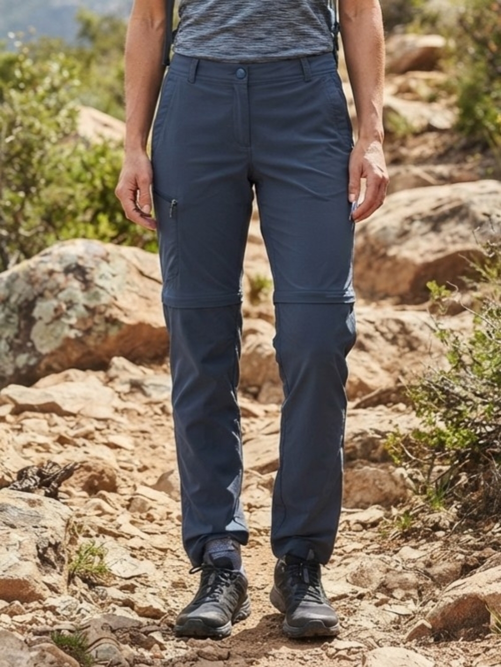 L.L. Bean Blue Women's Straight-Leg Hiking Pants Size 10